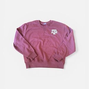 Texas A&M Crewneck Sweatshirt Adult Women’s SM Maroon Aggies NCAA Football